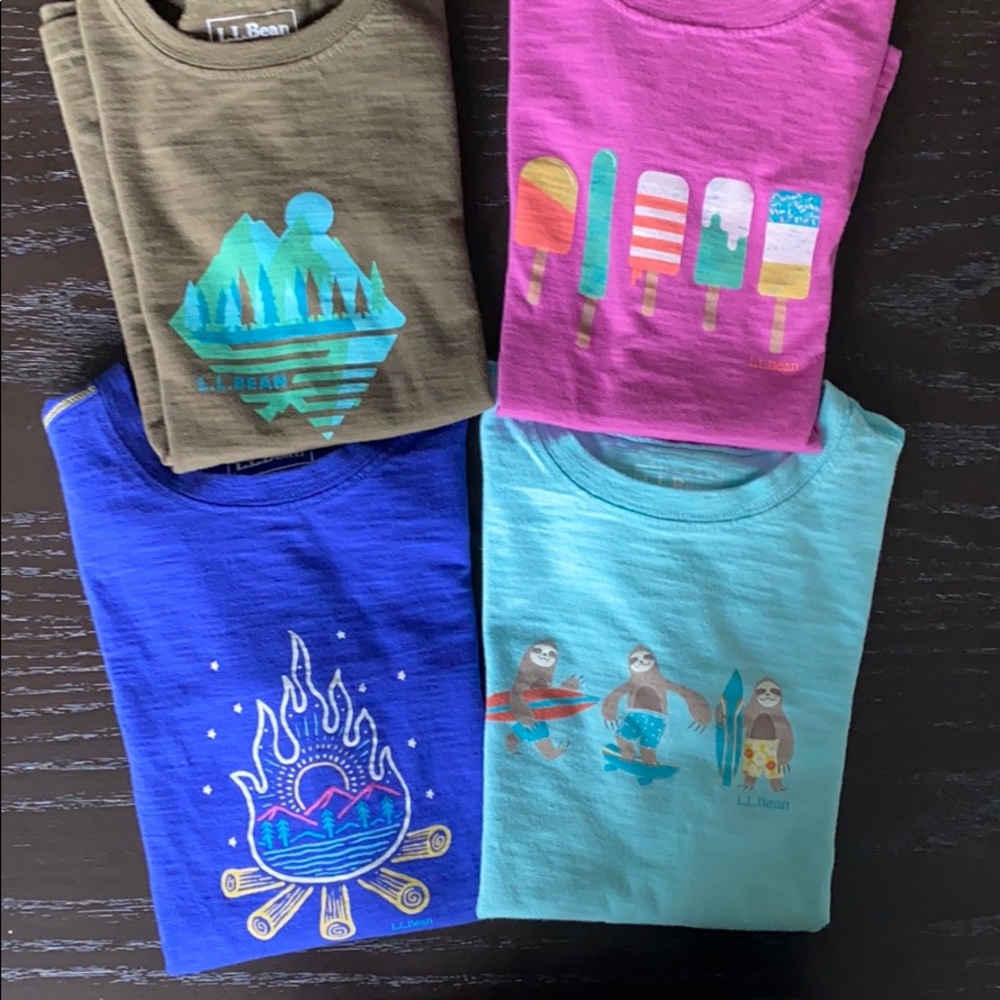 Lot of 4 LL Bean t-shirts (unisex)